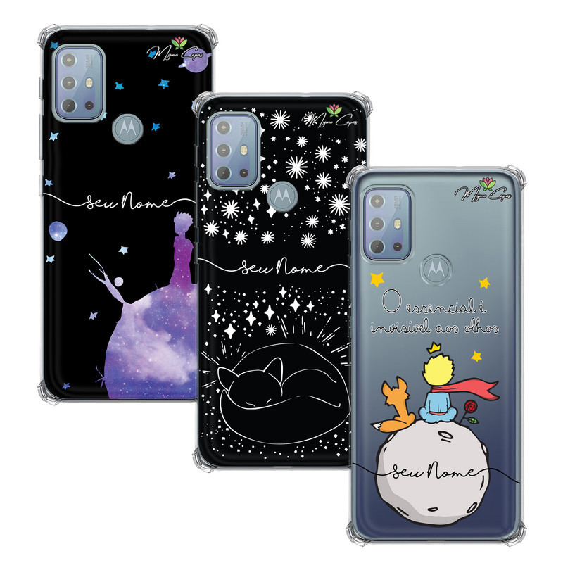 Capa Capinha - Motorola Moto G20 - Pequeno Principe Personalizada com Nome