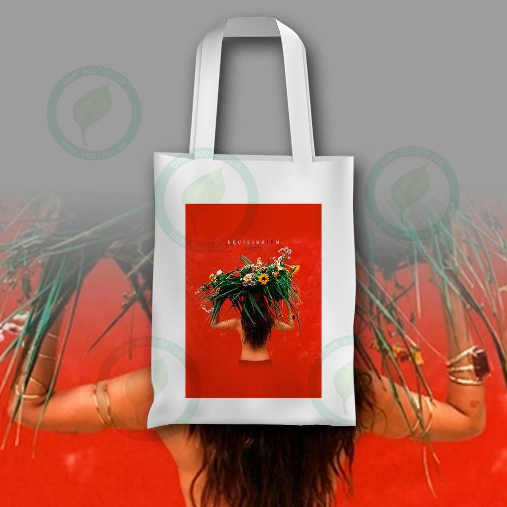 Bolsa Sacola Ecobag Anitta Equilibrium Album Brasil POP Funk Moda Ecológica Reutilizável