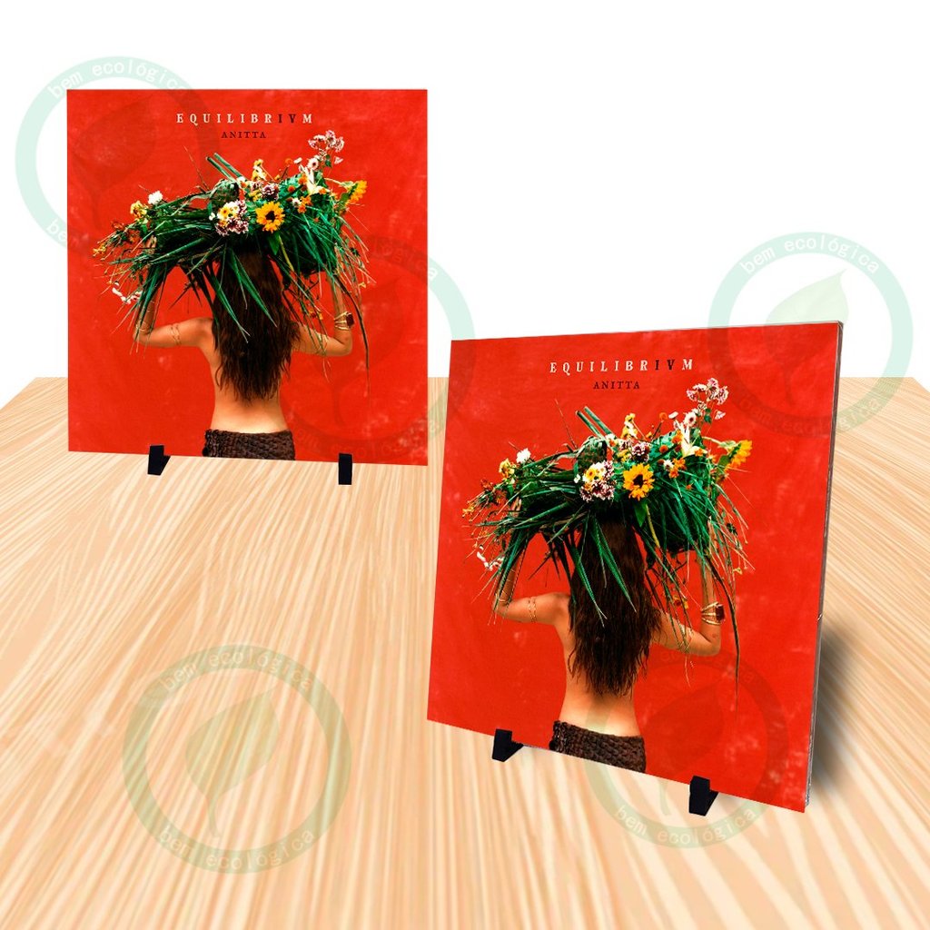 Azulejo Decorativo Anitta Equilibrium Album POP Funk Brasil Quadrado 20x20 Personalizado