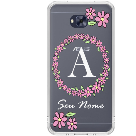 Capa Capinha Para Asus Zenfone 4 Selfie (ZD553KL) Personalizada - Inicial com nome 2