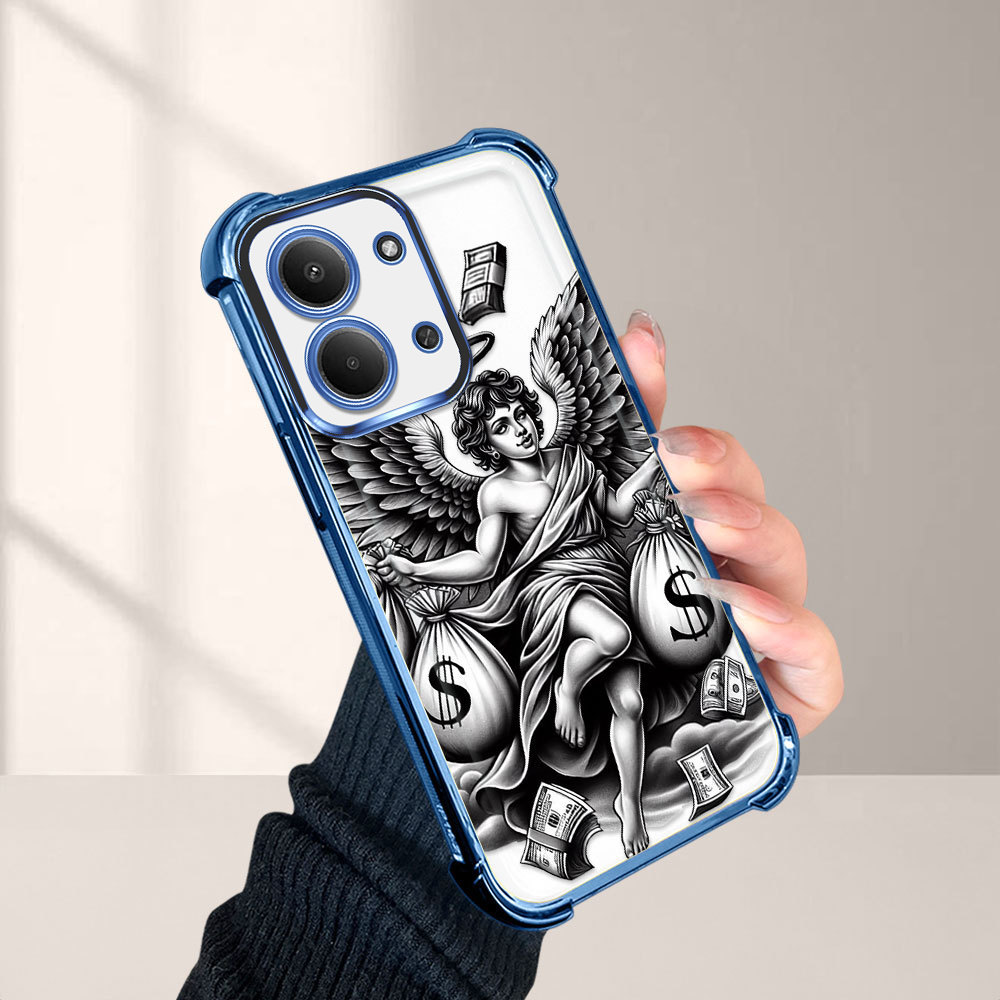 Capinha Anti-Queda Transparente Para Xiaomi Poco C85 4G Capa De Celular Macia Rico FS0953