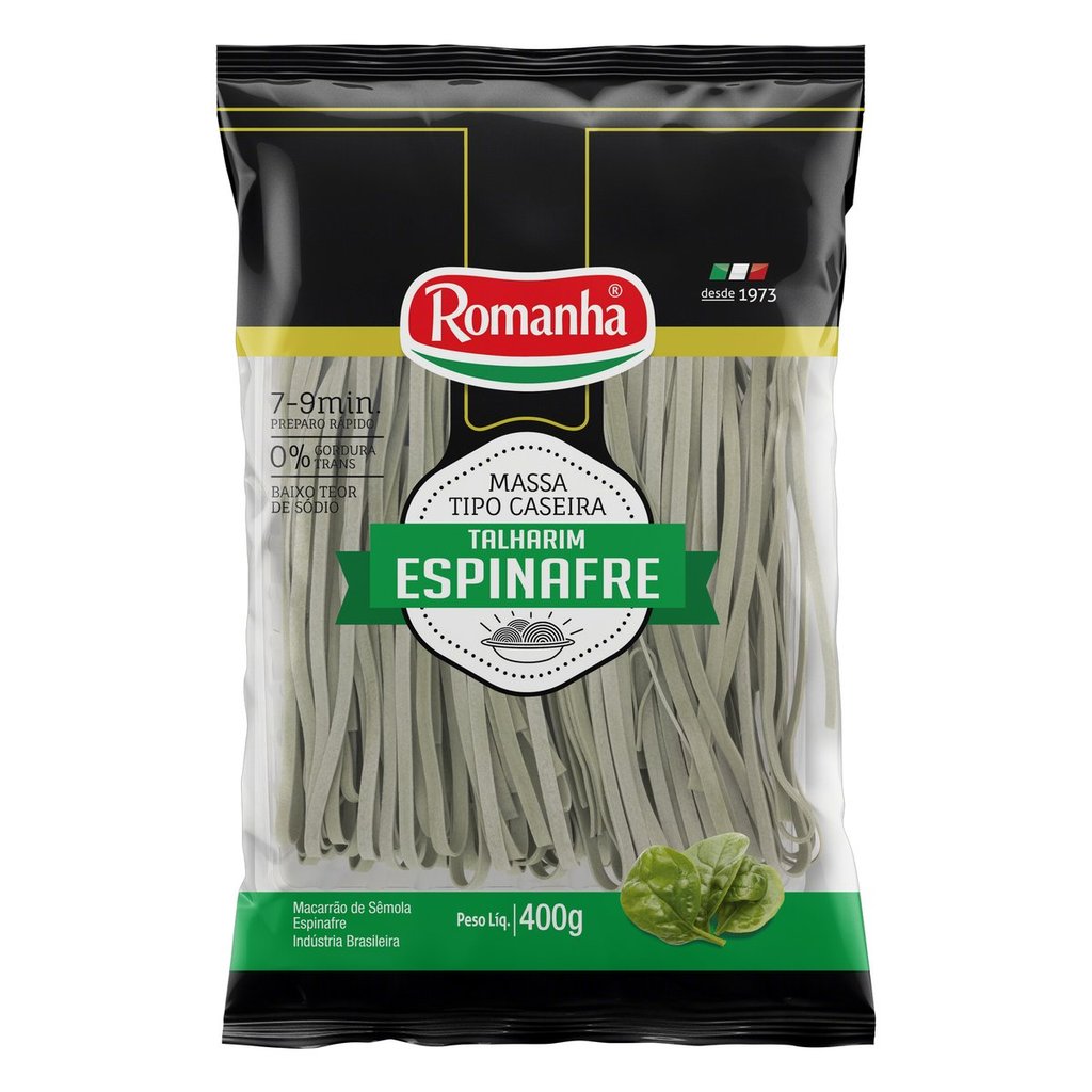 Macarrão Talharim Espinafre 400g Sabor Caseiro Especial