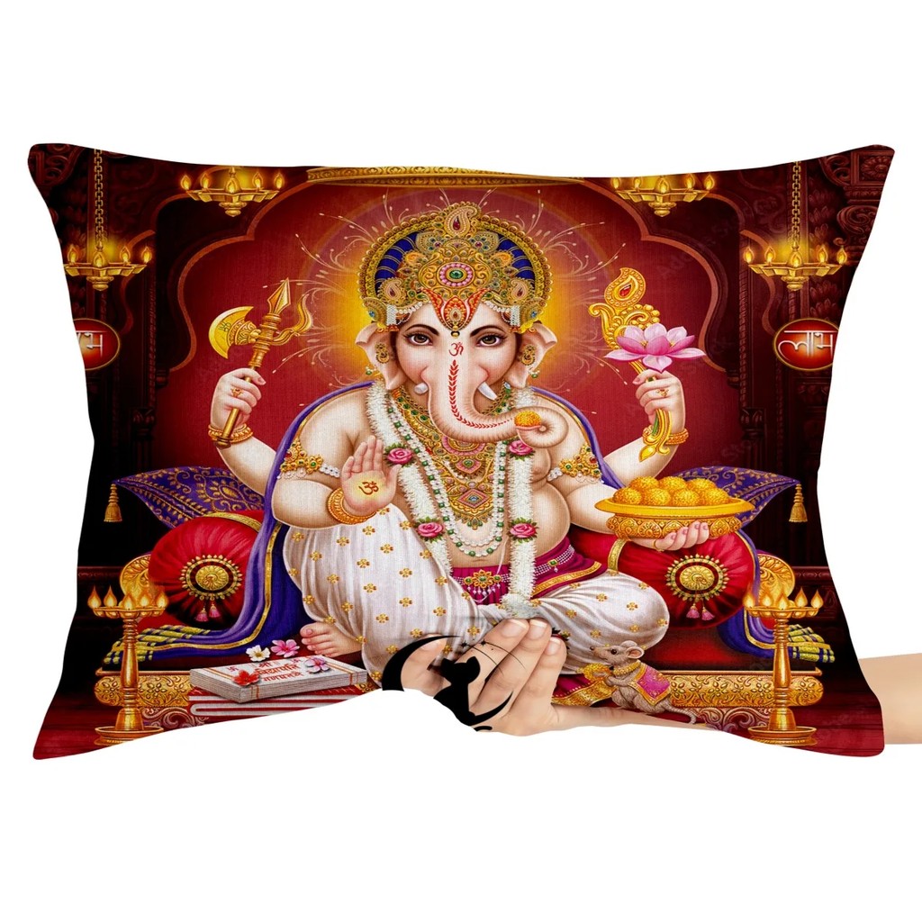 Capa Premium para Travesseiro ou Almofada ganesha branco