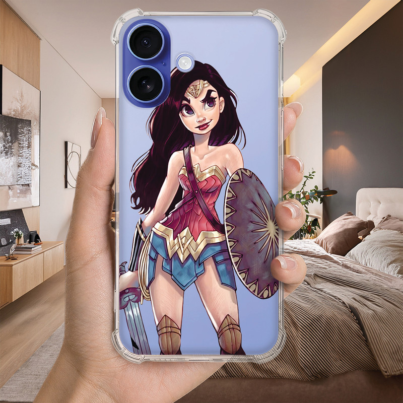 Capa Capinha Personalizada geek MULHER maravilha (1541) para Samsung/ Iphone/ Motorola/ Xiaomi/ Realme/ Anti Impacto