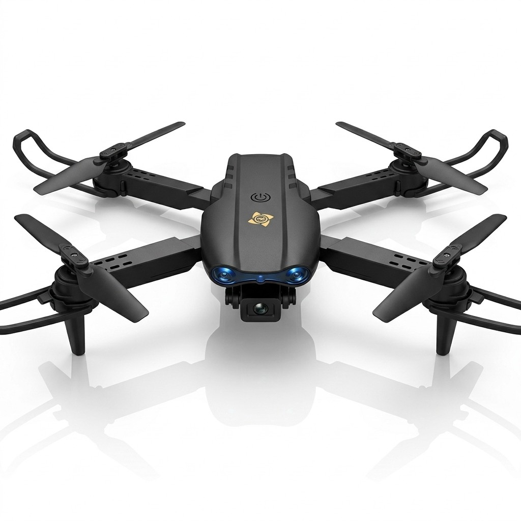 Drone M8 Tesla 2 Cameras 4k Sensor Obstaculo Estabilizacao Controle Remoto Bateria 1800mah Filmagens