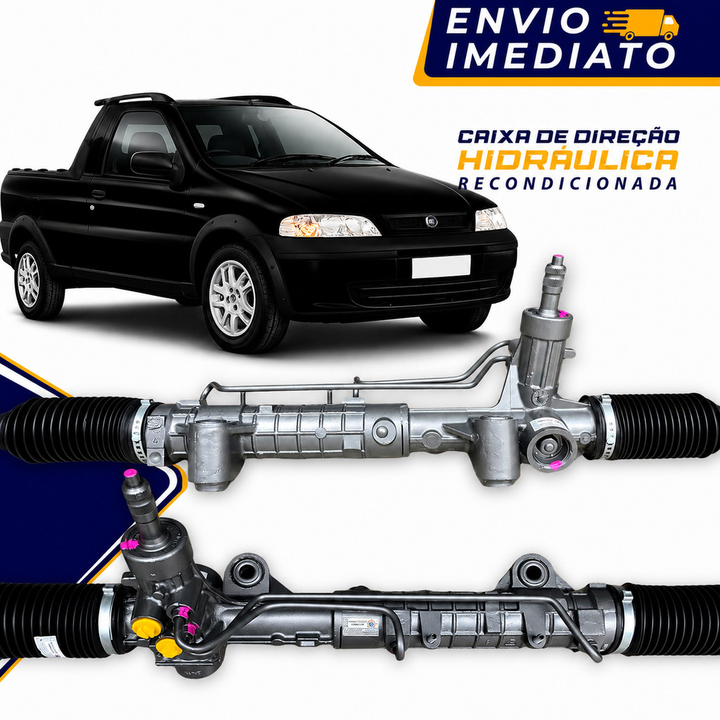 Caixa de Direção Hidráulica Fiat Strada 2009 TRW Durável