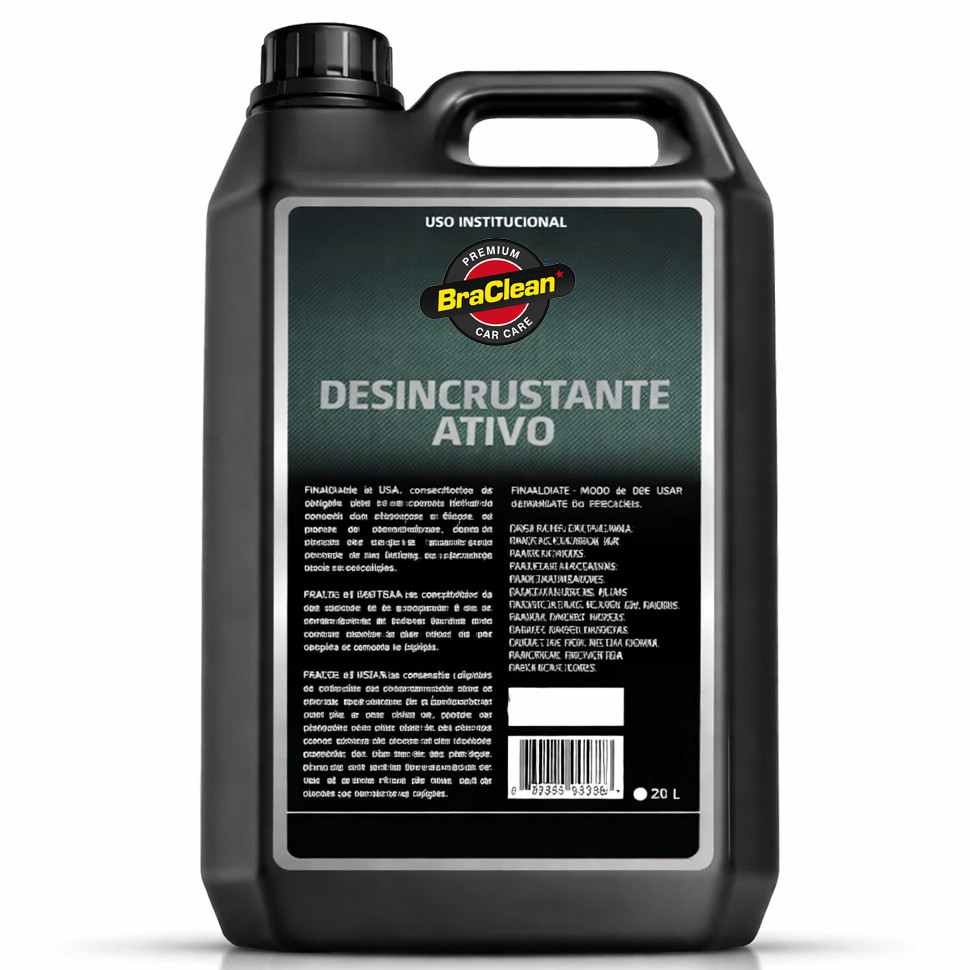 Desincrustante Ativo 5L Desengraxante Concentrado Limpeza Pesada Remove Sujeiras Graxa Óleo Gordura