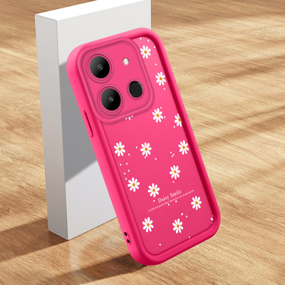 Capa De Celular Anti Choque Para Infinix Smart 7 Tecno Spark Go 2023 Pop 7 Pro Capinha Macia Silicone Flores TY 2347