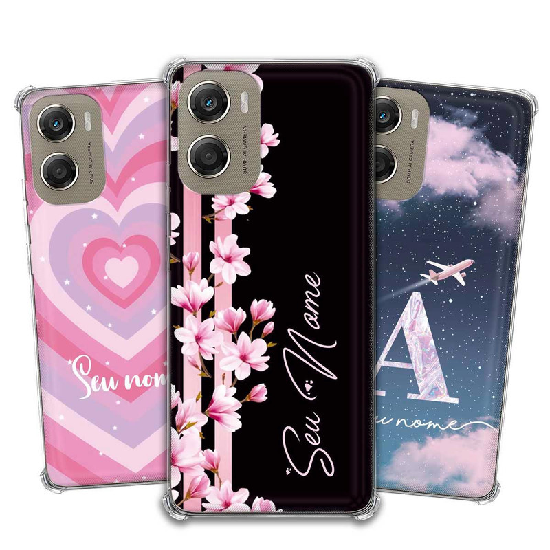 Capa Capinha - Motorola Moto G06 - Personalizada Nome Inicial Full Color Exclusiva Presente Criativo em Oferta na Shopee