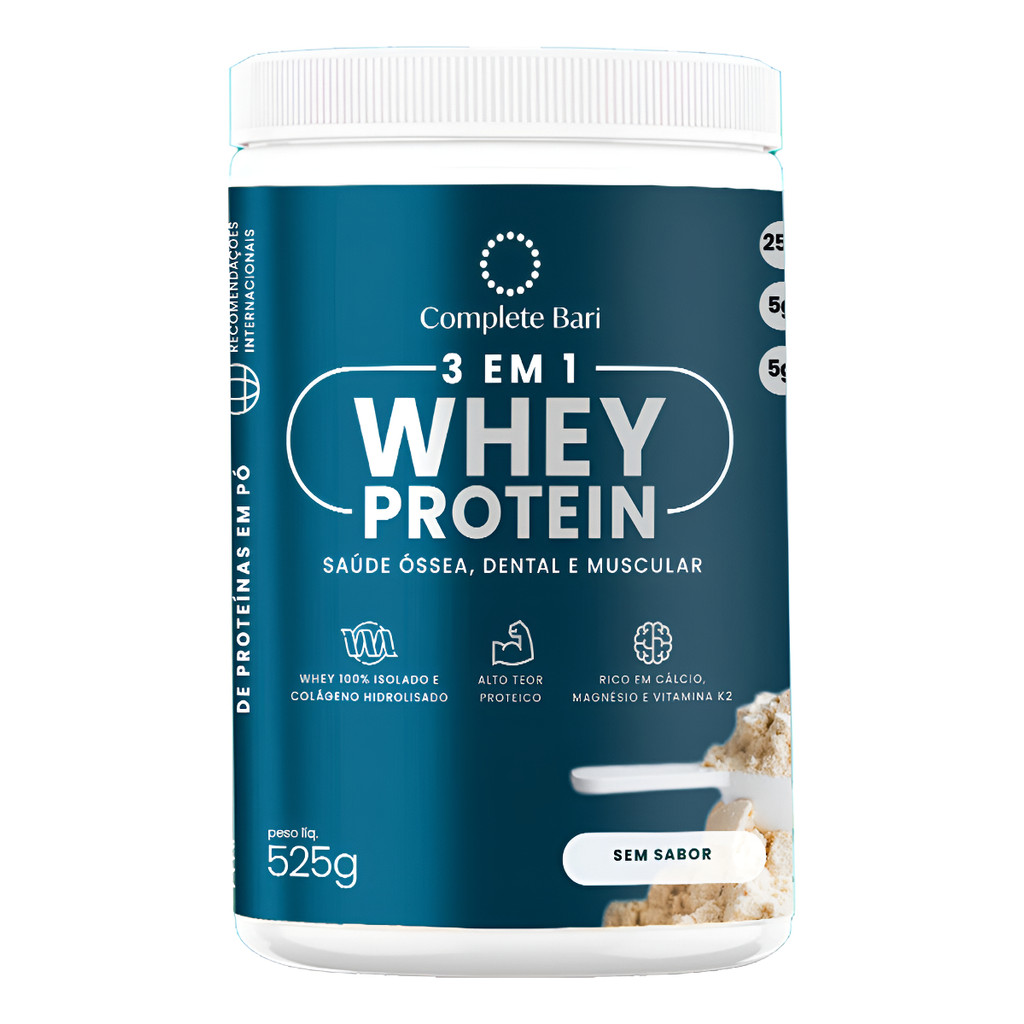 Whey Protein Concentrado 100% Isolado Com Bcaa - 525g