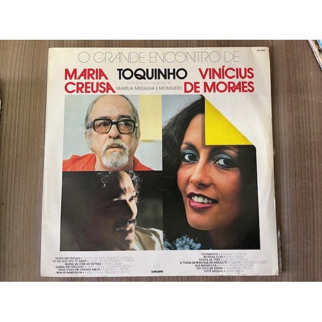 LP MARIA CREUSA TOQUINHO VINICIUS DE MORAES O GRANDE ENCONTRO DE 1988