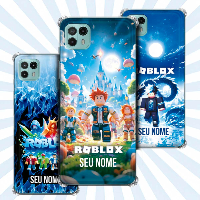 Capa Capinha - Motorola Moto G50 5G - Jogo Roblox Gamer Avatar Skin Personalizada Nome