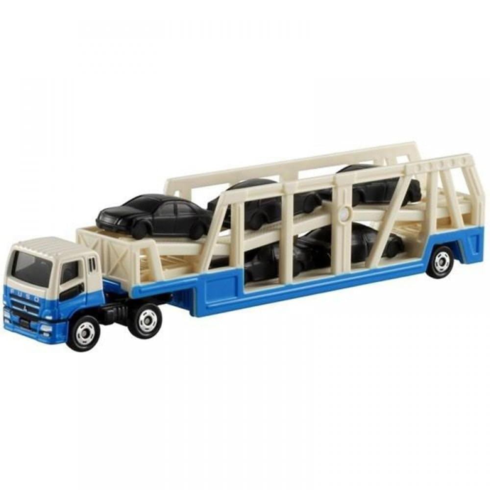 Miniatura Tomica Long Type No.131 Mitsubishi Fuso Super Great Car Carrier, Brinquedo para Crianças acima de 3 anos