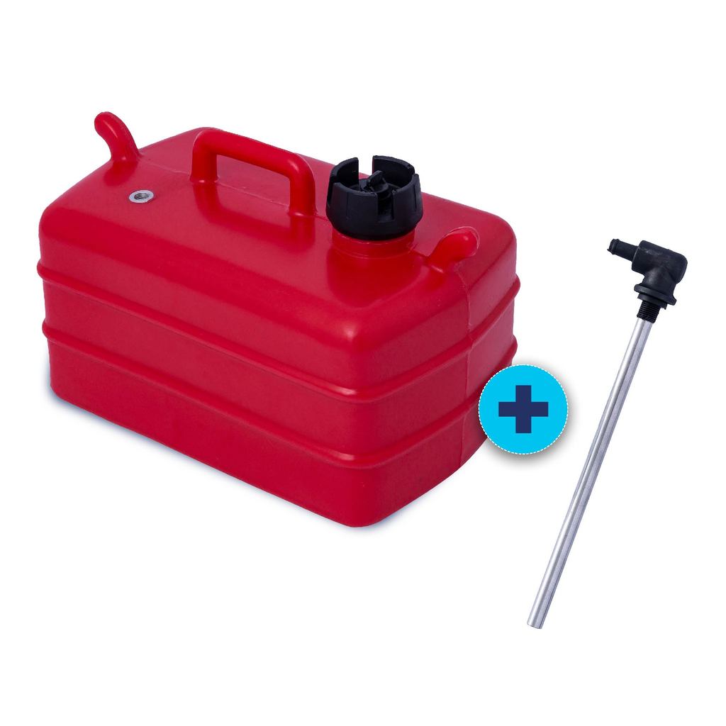 TANQUE 12 LITROS HORIZONTAL COM PESCADOR FIXO DE NYLON VERMELHO