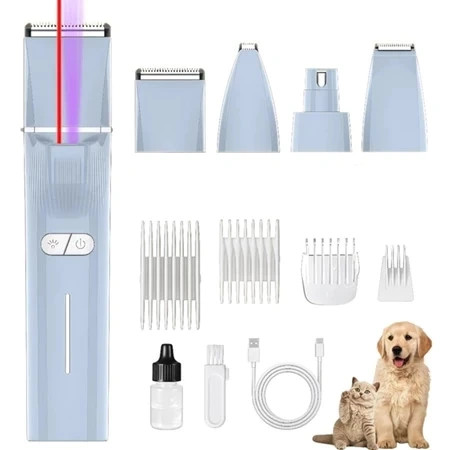 Máquina de tosa 4 em 1 para animais de estimação, polidora de unhas e aparadora de pelos de cães e gatos Vendido(s) 