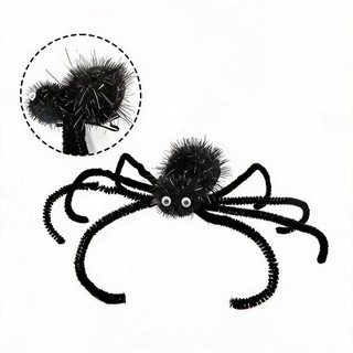 Presilha De Cabelo Aranha Preta Fantasia Dia Das Bruxas Acessório Para Festa Cosplay Decoração