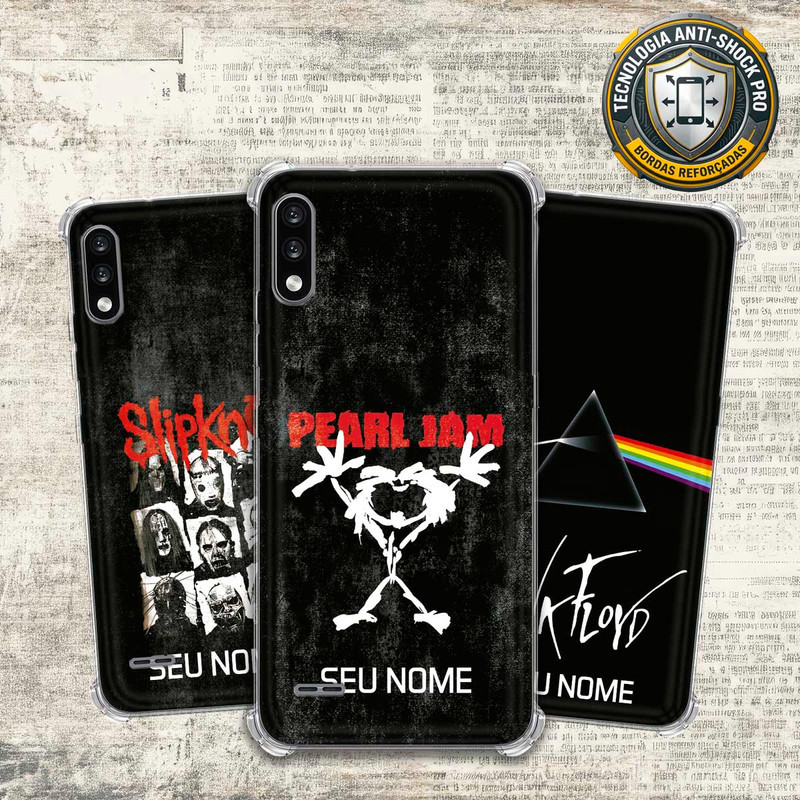 Capa Capinha - LG K22 Plus - Lendas do Rock Heavy Nu Metal Classico Grunge com Nome