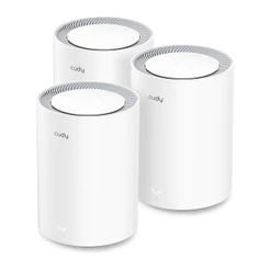Sistema Mesh Wi-fi 6 Ax3000 Gigabit 2.5g Cudy M3000 Pack 3