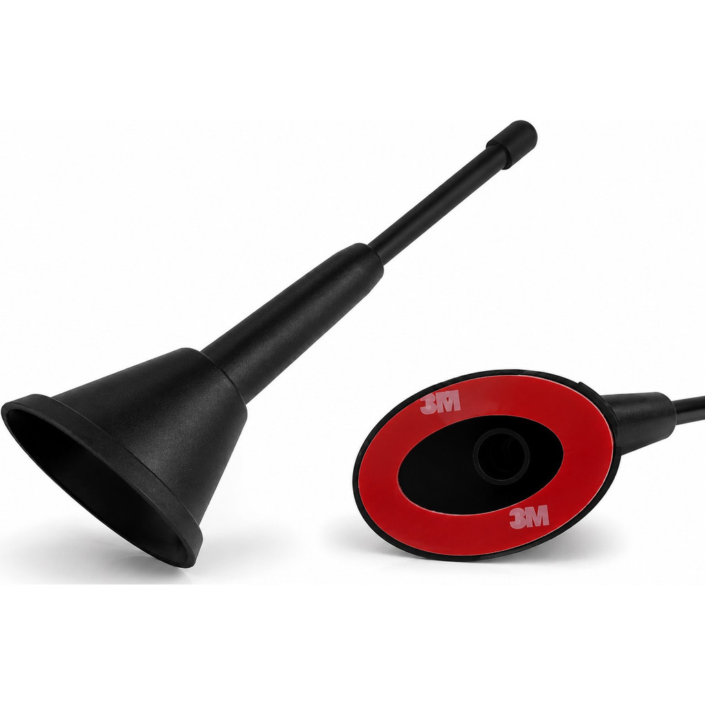 Antena Teto Decorativa Haste Curta Para Fiat Palio Adventure - Weekend Preta