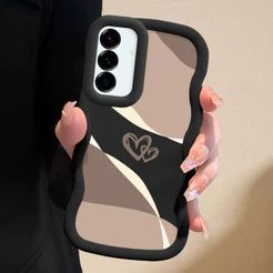 Capinha Fofo Para Samsung Galaxy A56 A36 5G Capa De Silicone Macia Estilo Simples Macaron Case 0489