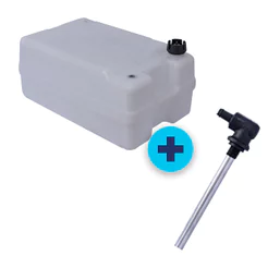 TANQUE 50 LITROS COM PESCADOR FIXO DE NYLON 5/16" - BRANCO