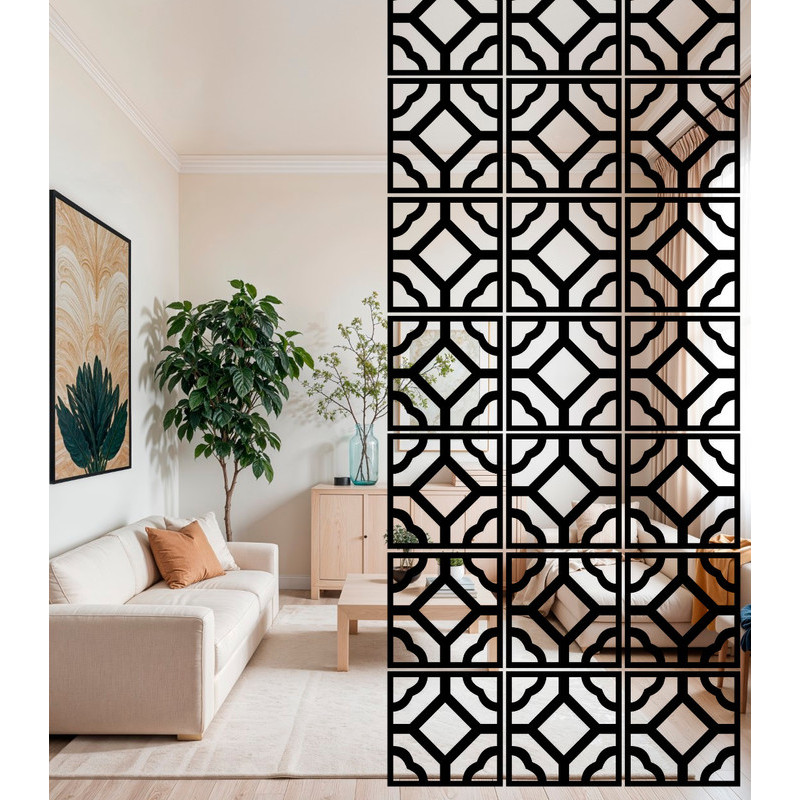 Pacote de 29 Painéis MDF 50x50cm Atração de Design para seu Espaço Decorativo Visual Moderno