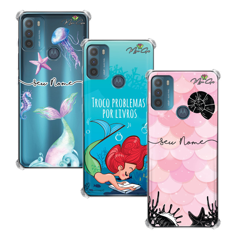 Capa Capinha - Motorola Moto G50 4G - Sereia Personalizada