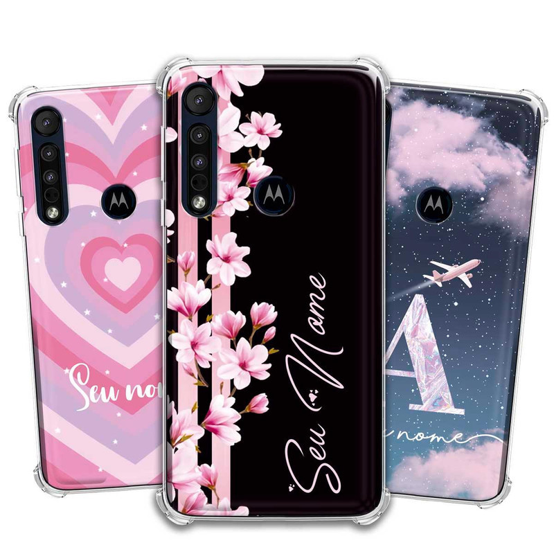 Capa Capinha - Motorola Moto One Macro - Personalizada Nome Inicial Full Color Exclusiva Presente Criativo