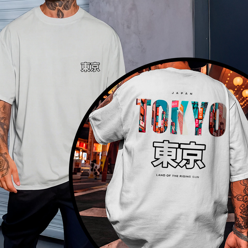 Camiseta P ao G5 Com Plus size Estampada Over Confortável Aproveite Tokio Letras