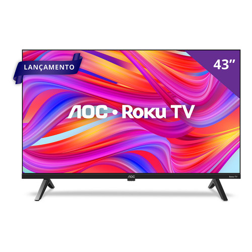 Smart Tv 43  Full Hd Aoc Roku Tv 43s504578g Hdmi 1 Usb Wifi