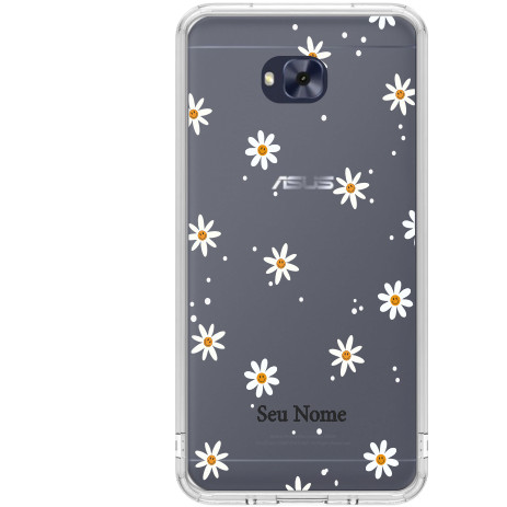 Capa Capinha Para Asus Zenfone 4 Selfie (ZD553KL) Personalizada - Margaridas nome