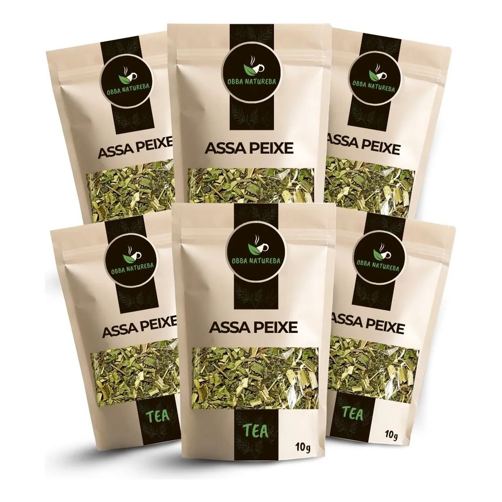 Assa Peixe para Chá Ervas Cuidadosamente Selecionadas Ideal Para Infusão - Leve 6 Unidades