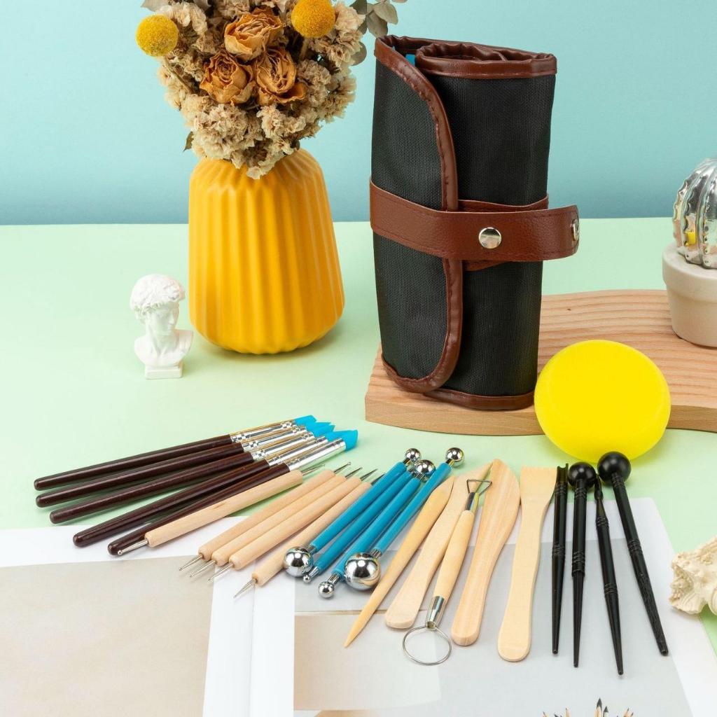 Kit 40 Peças Profissionais Escultura Argila Modelagem Corte mil+ Vendido(s) - 40pcs