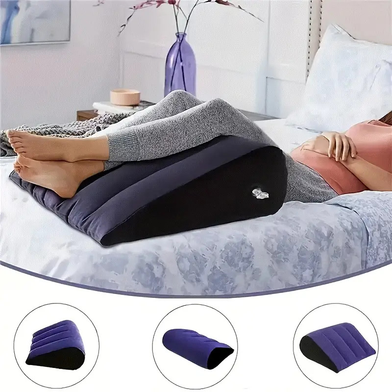 Almofada triangular inflável portátil para viagem ao ar livre, suporte para cintura Vendido(s) - Variação: