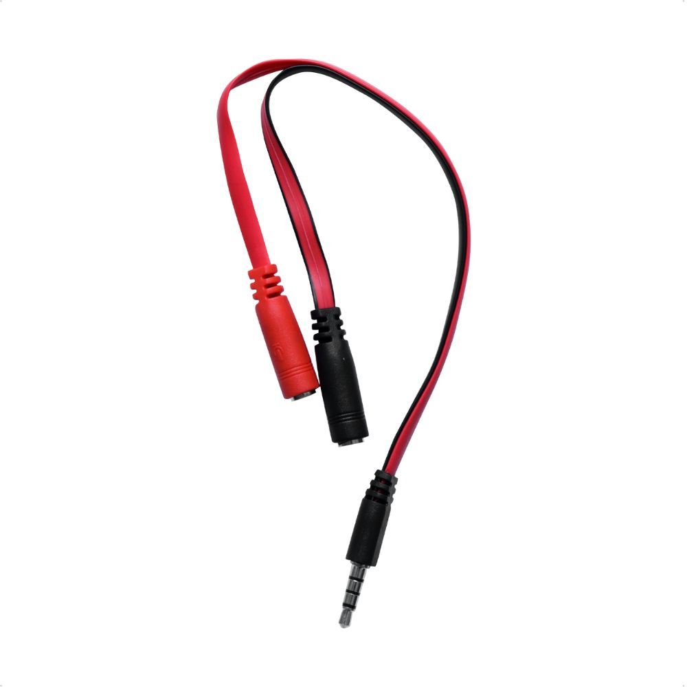 Cabo Adaptador Oex P3 Macho P2 Fêmea Fone Mic Headset CE402
