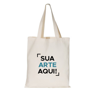 Ecobag Sacola Ecológica Bolsa Reutilizavel Retornável Personalizada com Logo Arte Imagem Foto Logomarca