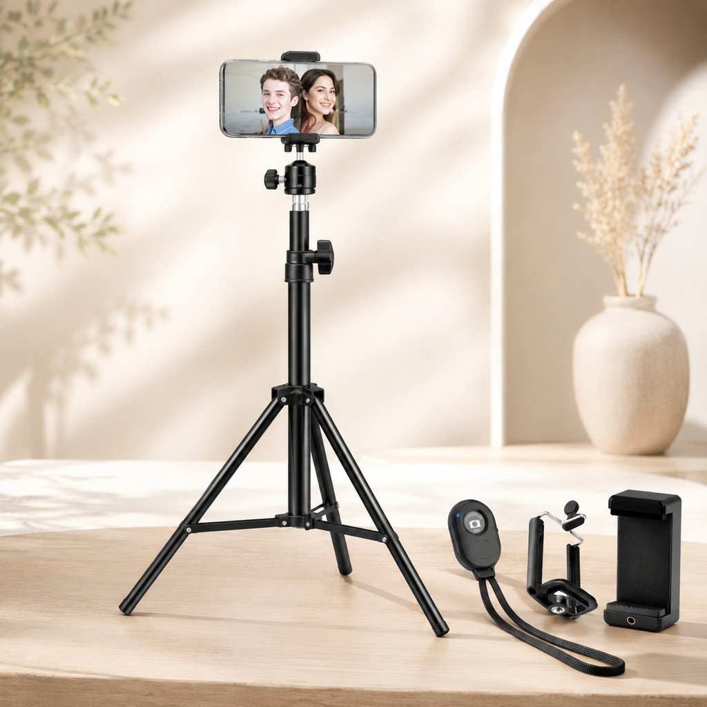Tripé Universal para Celular Camera e Webcam 2.10m tripe