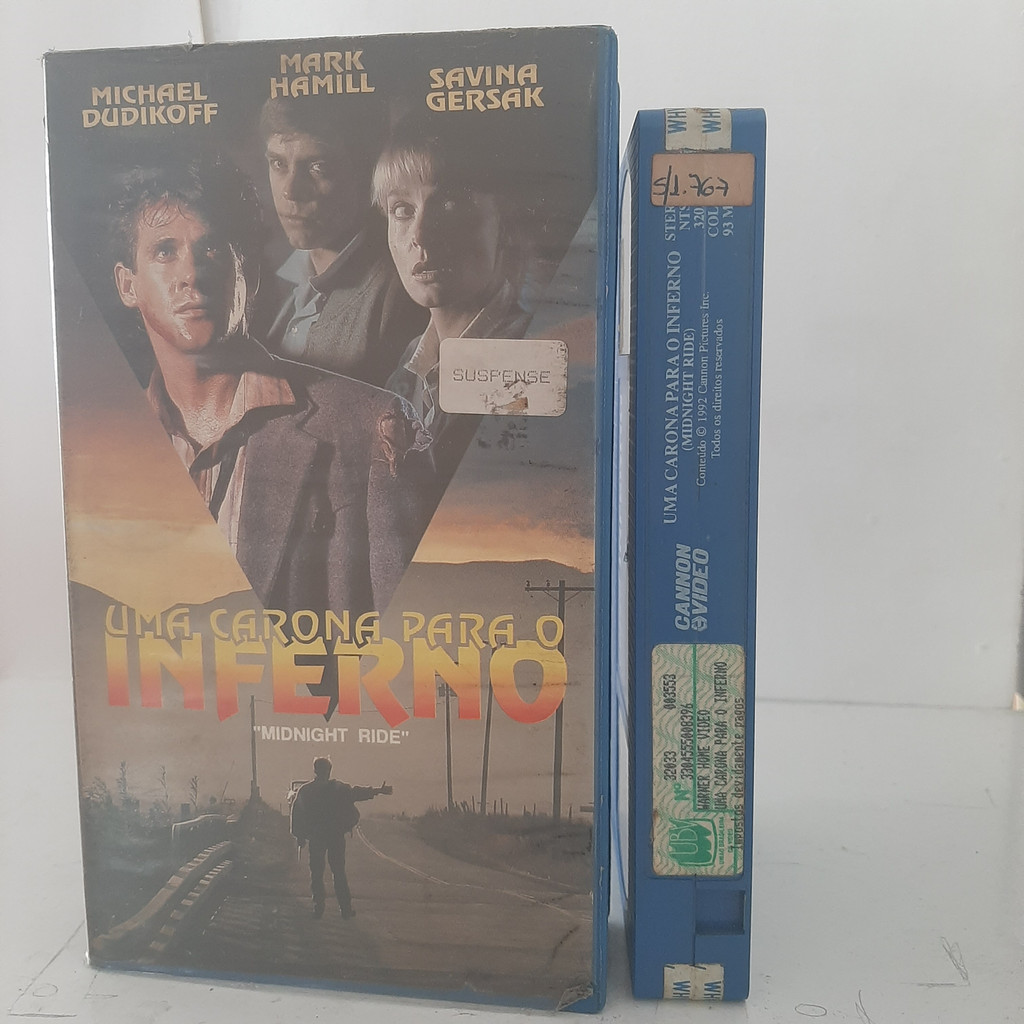 VHS - Uma Carona para o Inferno - 1989