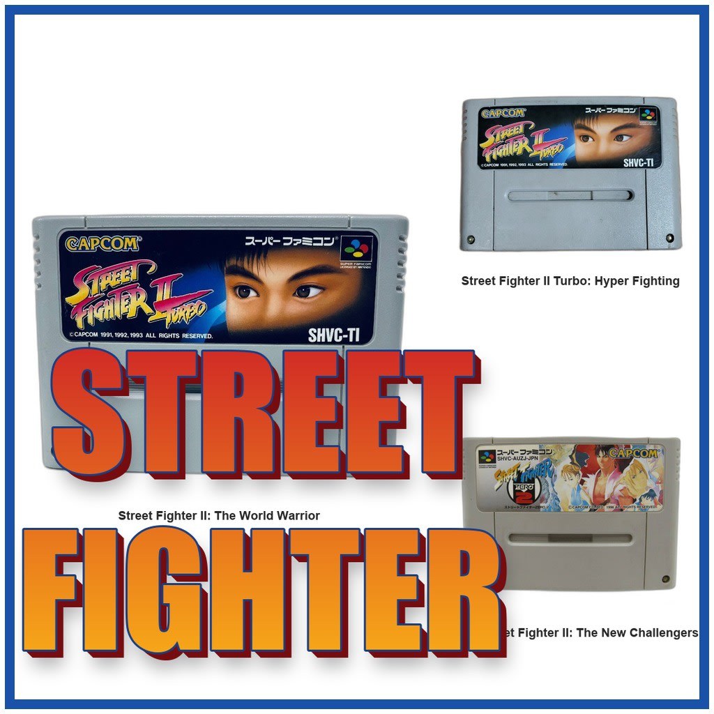 Street Fighter The World Warrior/Turbo Hyper Fighting SFC SNES Super Famicom Used Tested Working