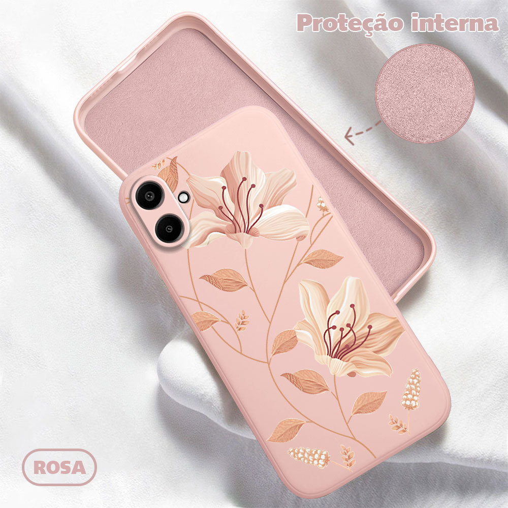 Capinha Capa Silicone Aveludada Para Samsung Galaxy A06 Anti-impacto Macia Case  YT 0290