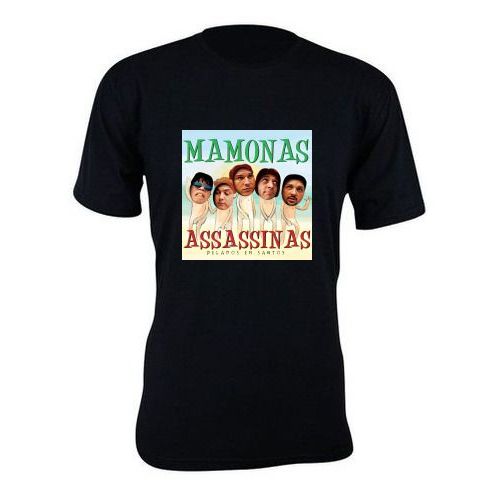 Camiseta camisa estampa MAMONAS ASSASSINAS capa album basica unissex manga curta
