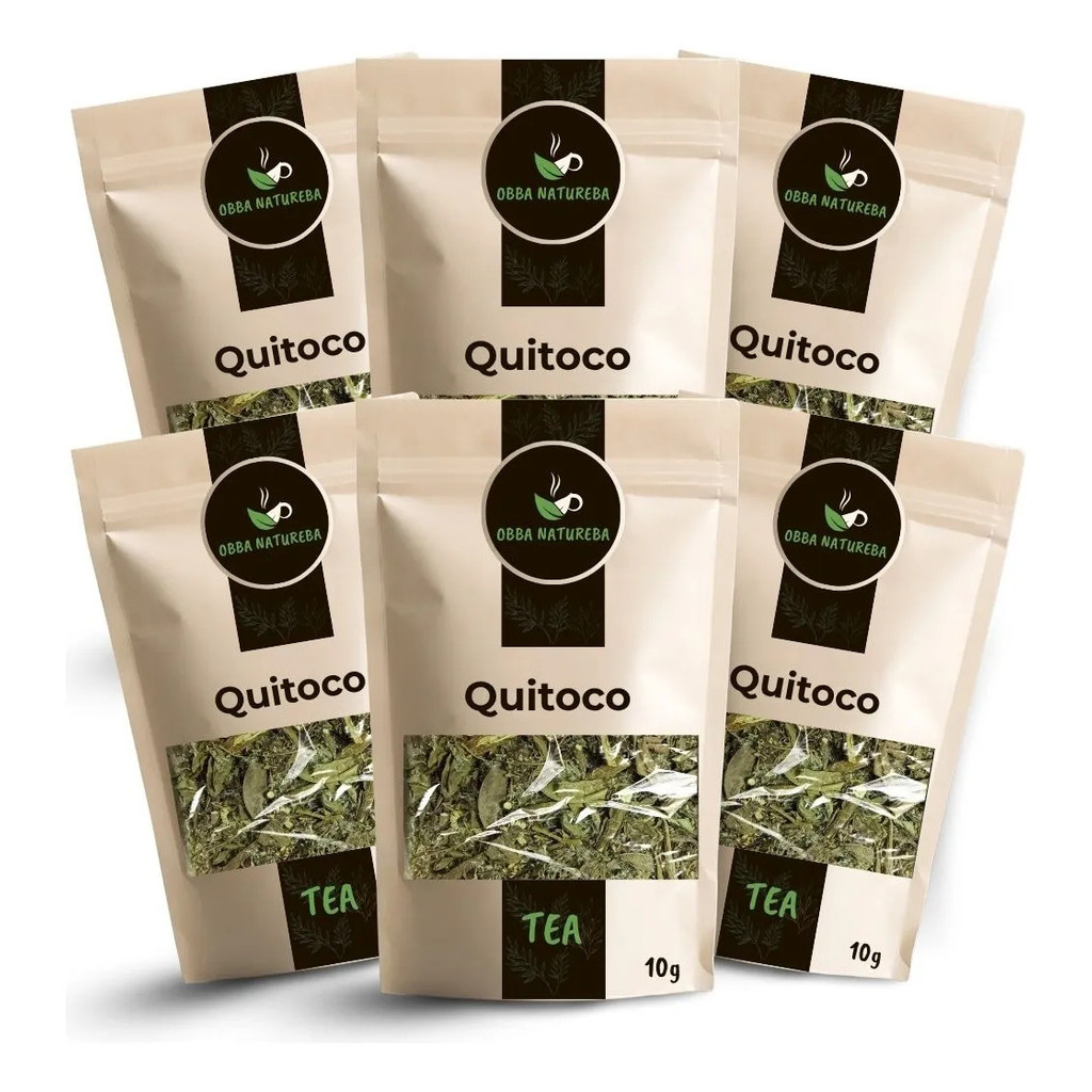 Folhas de Quitoco para Chá Ervas Cuidadosamente Embalada Produto Para Infusão - Receba 6 Pacotes