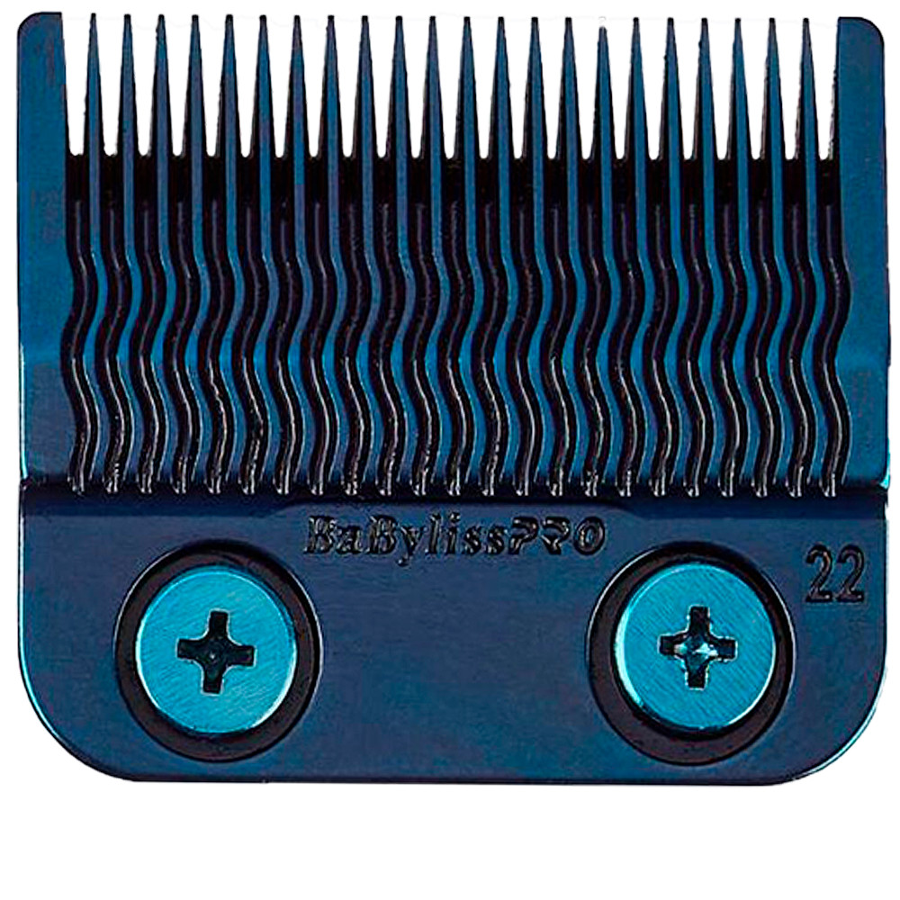 Lâmina Máquina Cortar Cabelo MIM Fade Azul Degradês Precisos Resistência MIM BabylissPRO FX8022BL