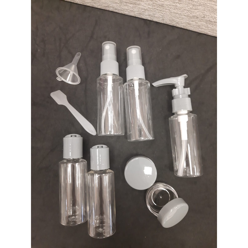 Necessaire Grande com Kit 10 peças para Viagem em Oferta na Shopee