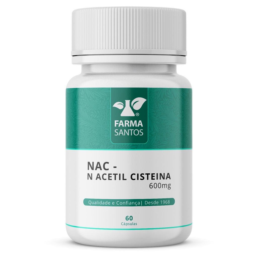 Nac N Acetil Cisteina 600mg Fortalecimento da Imunidade