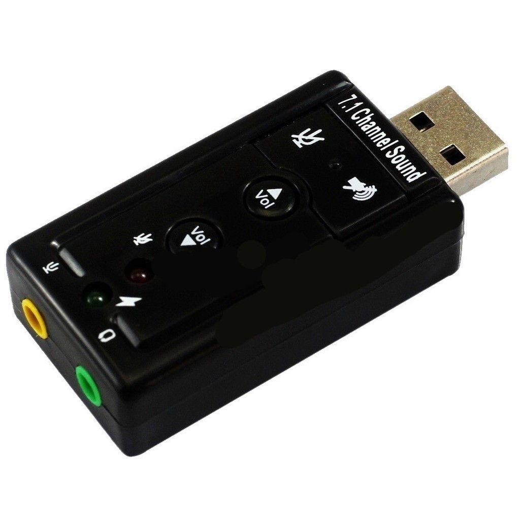 Placa De Audio Usb Esterio Microfone P2 Externa.