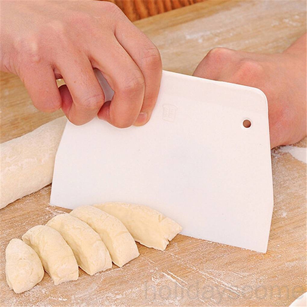 Ladder Shaped Dough Oil Scrapers Blades PP White Cutters Cutting Baking Tools Kitchen Gadgets_holidayscome