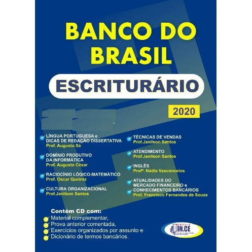 Apostila Impressa Concurso Banco Do Brasil Escriturário 2020 Shopee Brasil 7178