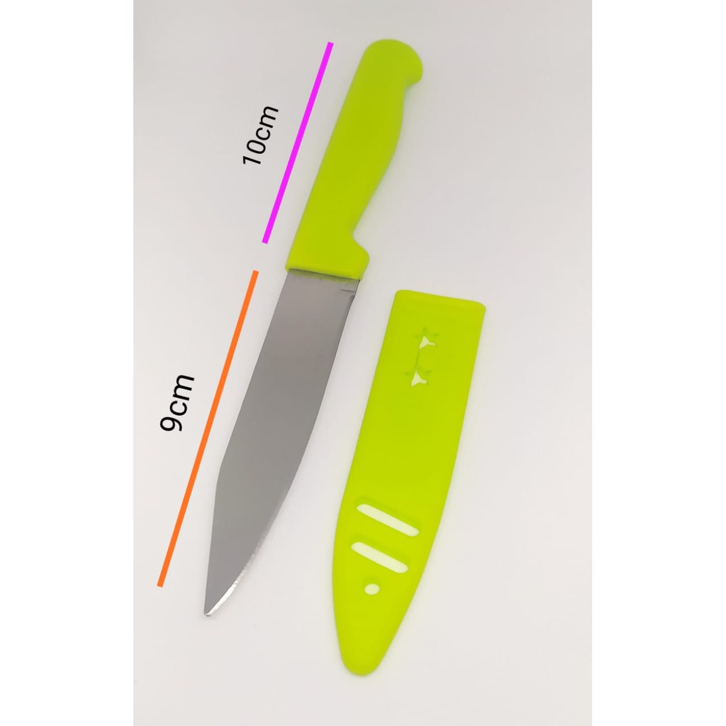 Faca de Legumes e Frutas Com Capa Protetora para Cozinha Faca do Chef