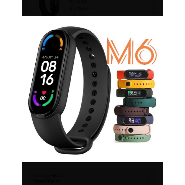 M6 Smart bracelete Atualizado nova versão